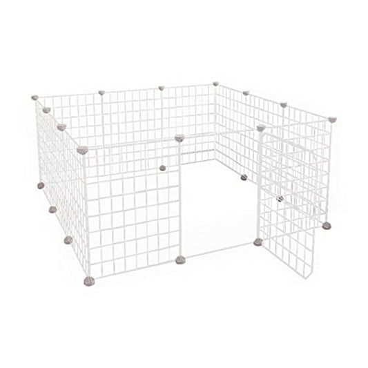 Floofi Small Pet Playpen (White)