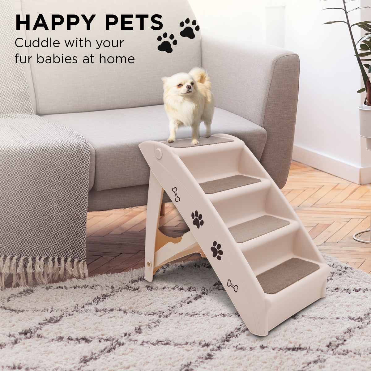 Furtastic 50cm Foldable Step Ladder Stairs